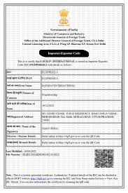 Import & Export Registration