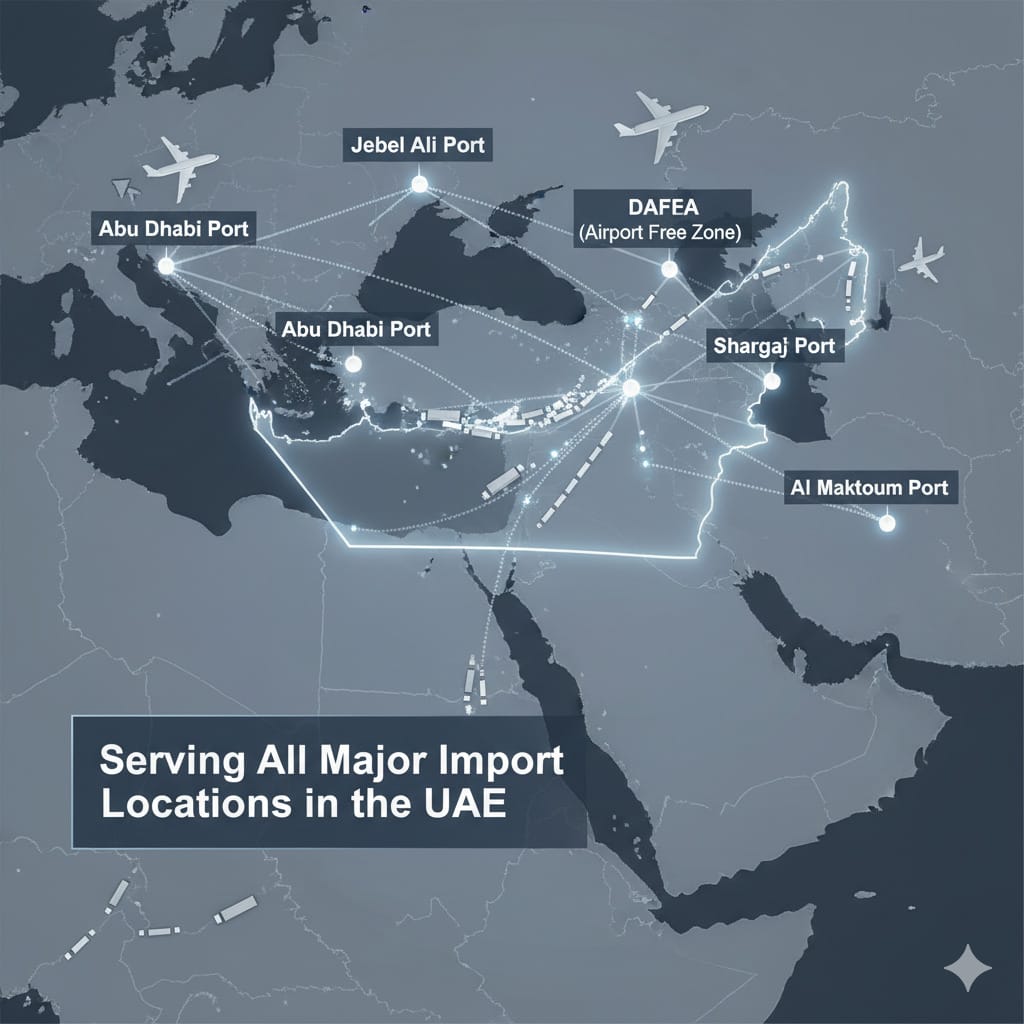 Shipment Clearing Agent Serving All Major Import Locations in the UAE We provide import clearance services across