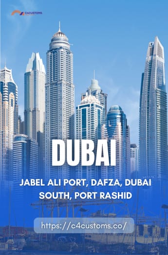 Dubai-jabel ali port, dafza, dubai south, port rashid-C4Customs